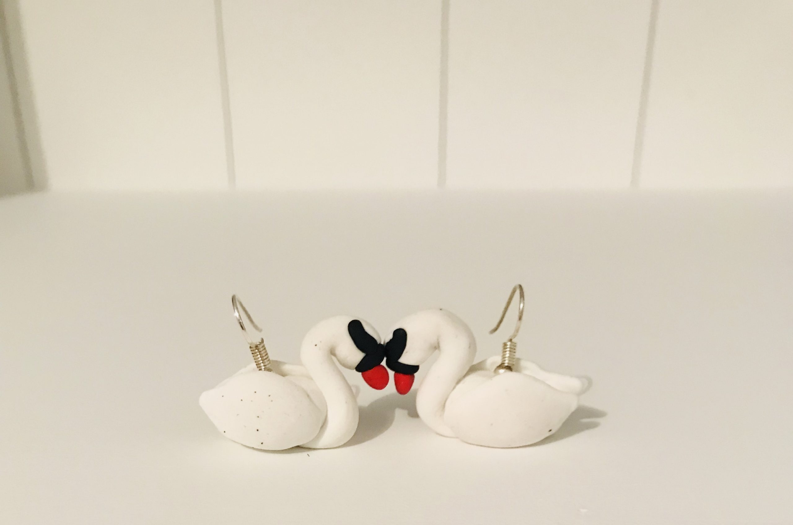 Boucles d&rsquo;oreilles « Cygnes »