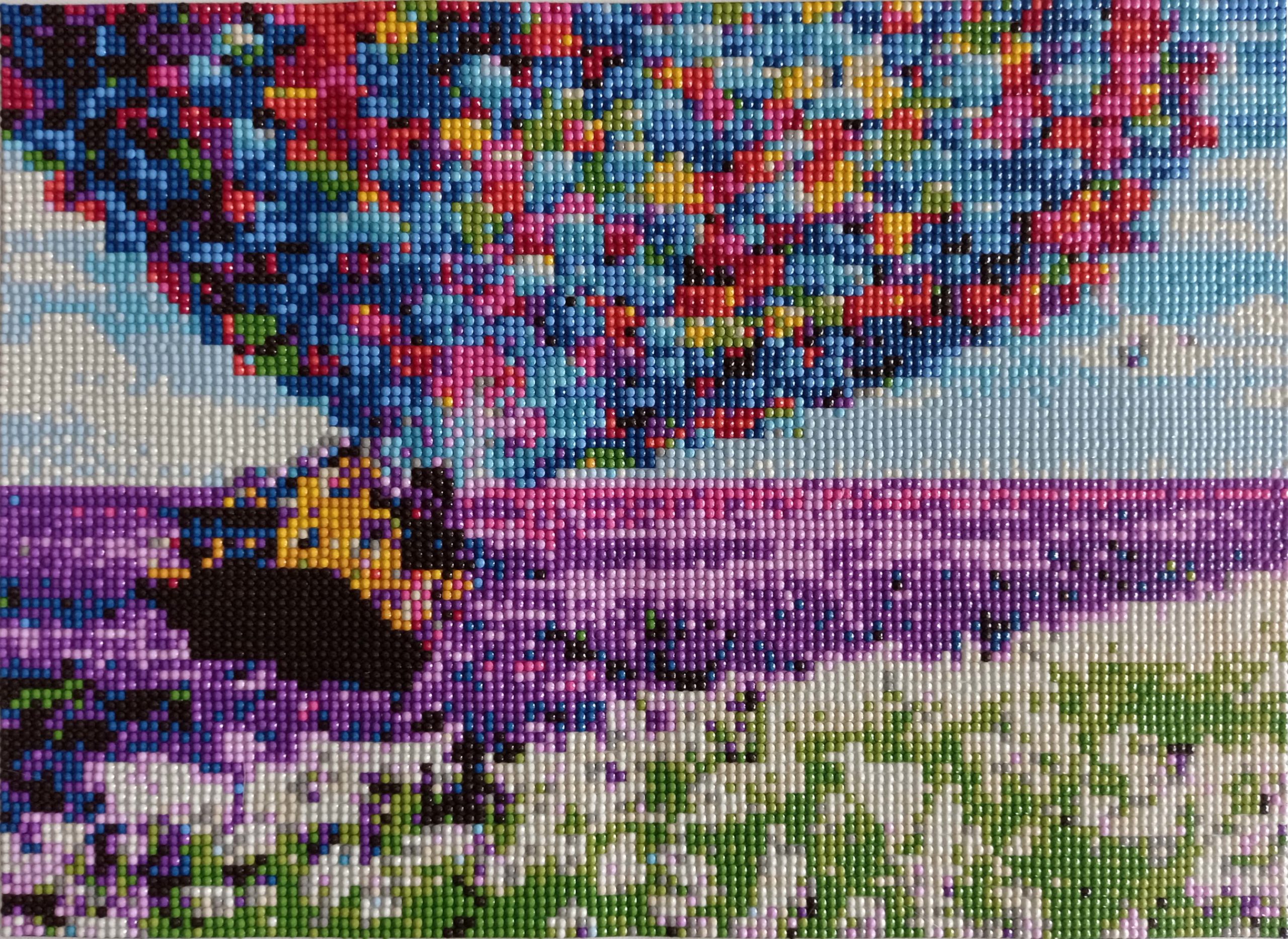 Broderie diamant « Montgolfier »